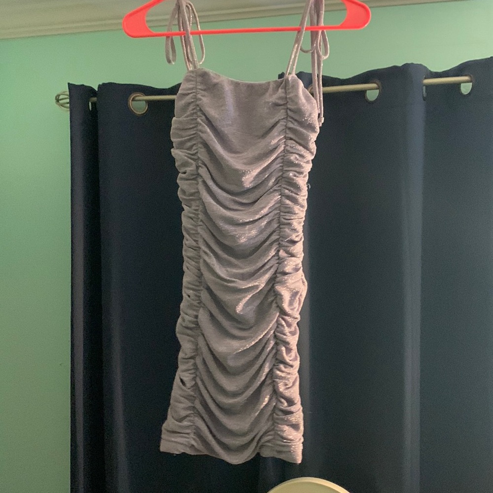Jump Apparel fitted dress, sheer lavender color in size 0